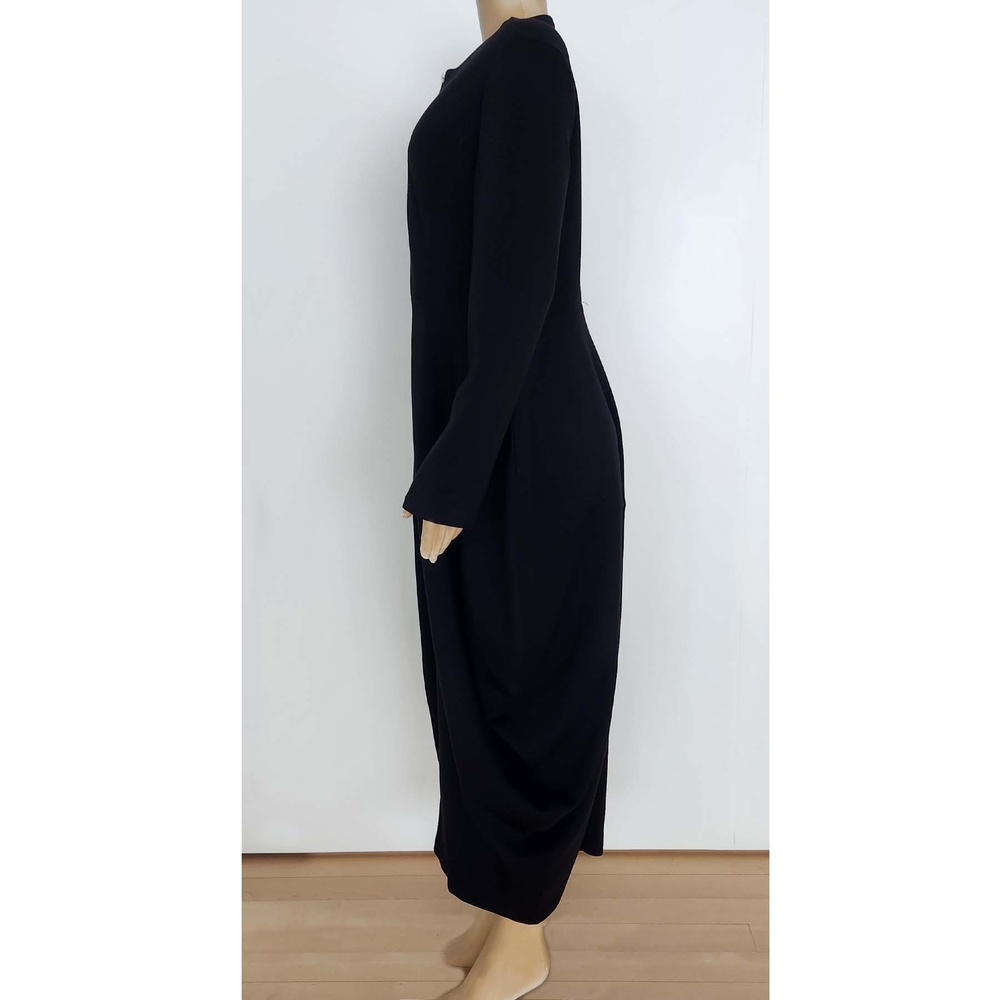 Elegant Black Long Sleeve Dress - Picture 5 of 10